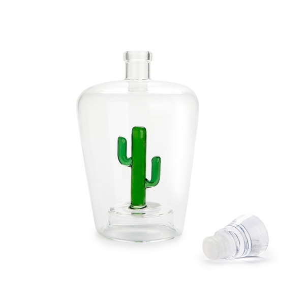 Balvi Bottiglia per liquore Cactus Colore verde Adatto a qualsiasi liquore Vetro