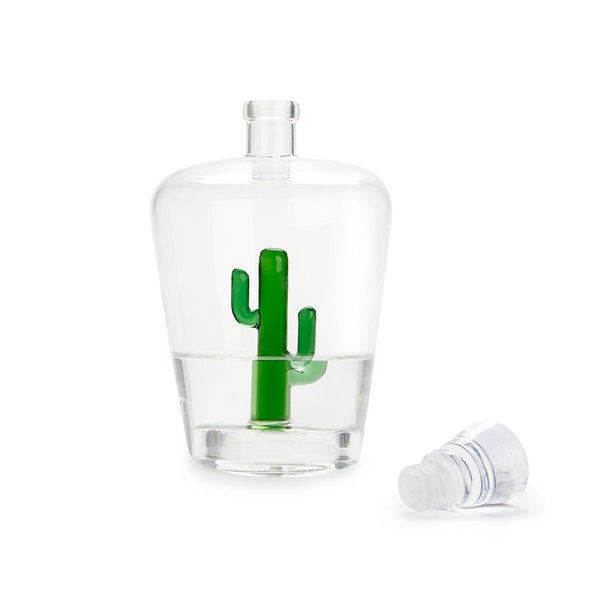 Balvi Bottiglia per liquore Cactus Colore verde Adatto a qualsiasi liquore Vetro