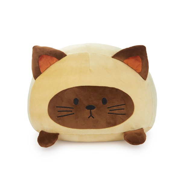 Balvi Cojín Kitty Siamese Color marrón Cojín o peluche de gato Siamese Poliéster