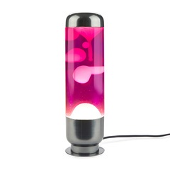 alvi Lava lamp Capsule Pink/White colour Modern and sophisticated design for decoration Aluminium/gl