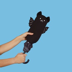 Balvi Paraguas Batumbrella Color negro Un diseño con murciélagos por doquier Nylon