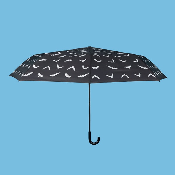 Balvi Paraguas Batumbrella Color negro Un diseño con murciélagos por doquier Nylon