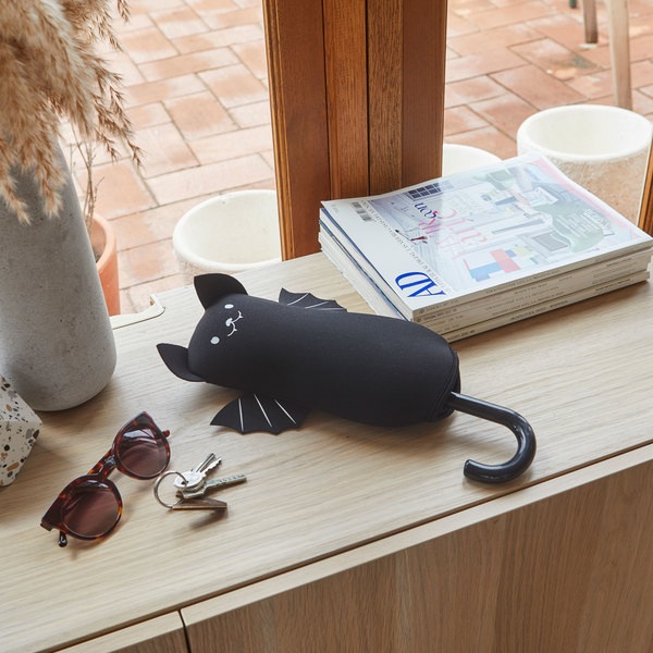 Balvi Paraguas Batumbrella Color negro Un diseño con murciélagos por doquier Nylon