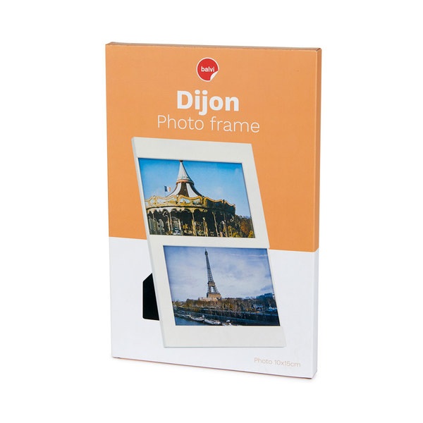 alvi Cadre Dijon Coloris : blanc Capacité : 2 photos de 10x15 cm Cadre photo à poser Plastique 25x16