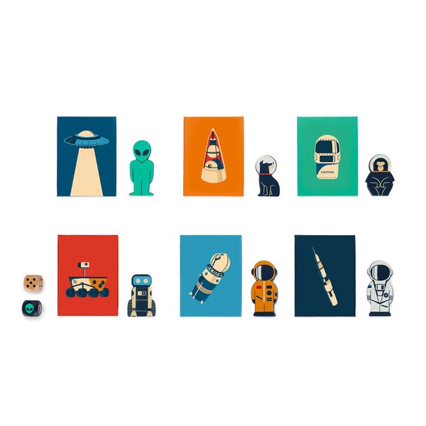 Balvi Juego de mesa Space Museum Encuentra tu nave y reclama la conquista Madera