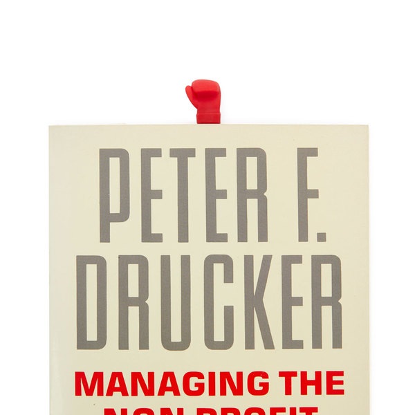 Balvi Bookmark Boxing Black Red colour The glove protrudes from the pages Plastic