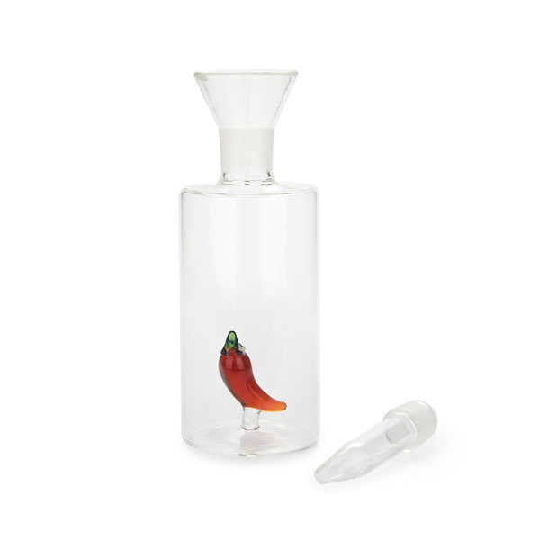 Balvi Ölspender Chilli Mit einem scharfen Chili im Inneren Glas