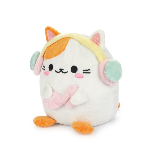Balvi Buchstützen Kawaii Melody Farbe Weiß Katze mit Kopfhörern Polyester