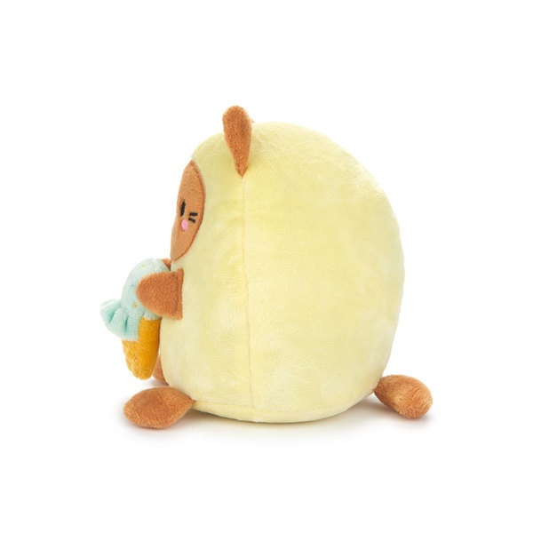 Balvi Buchstützen Kawaii Minty Farbe Gelb Speiseeis liebende Katze Polyester