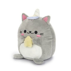 Balvi Buchstützen Kawaii Starry Farbe Grau Einhornkatze mit Stern Polyester
