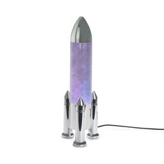 Balvi Lamp Rocket Silver colour Minimal and fun design to decorate USB cable 5V 1A Plastic