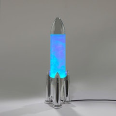 Balvi Lamp Rocket Silver colour Minimal and fun design to decorate USB cable 5V 1A Plastic
