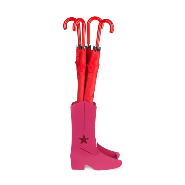 alvi Umbrella stand Country Boots Pink colour Easy air circulation and with water collection tray Me