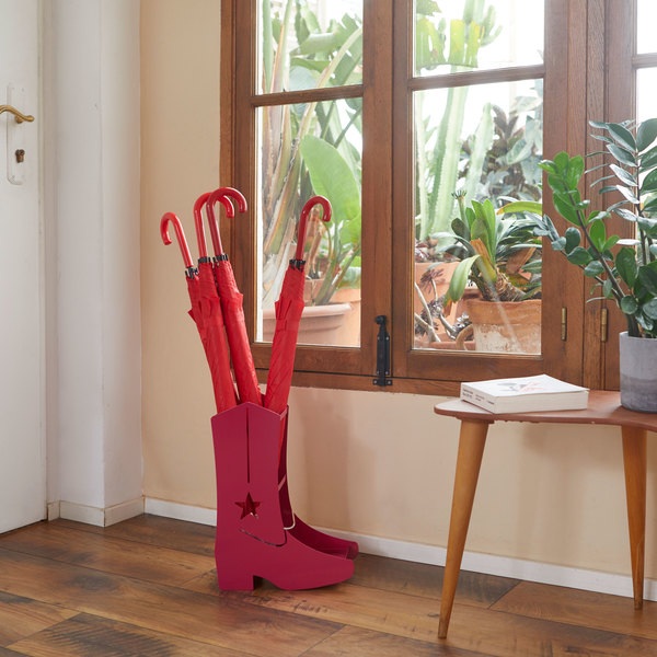 alvi Umbrella stand Country Boots Pink colour Easy air circulation and with water collection tray Me
