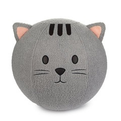 Balvi Puff Kitty Color gris Asiento adicional para cualquier ocasión Poliéster 45cm