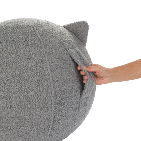 Balvi Pouf Kitty Couleur gris Siège supplémentaire pour toute occasion Polyester 45 cm