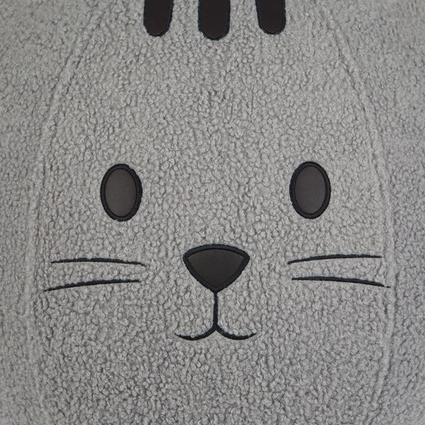Balvi Pouf Kitty Couleur gris Siège supplémentaire pour toute occasion Polyester 45 cm