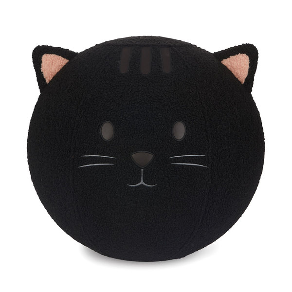 Balvi Puff Kitty Color negro Asiento adicional para cualquier ocasión Poliéster 45cm