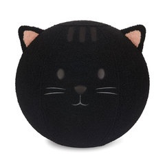 Balvi Puff Kitty Color negro Asiento adicional para cualquier ocasión Poliéster 45cm