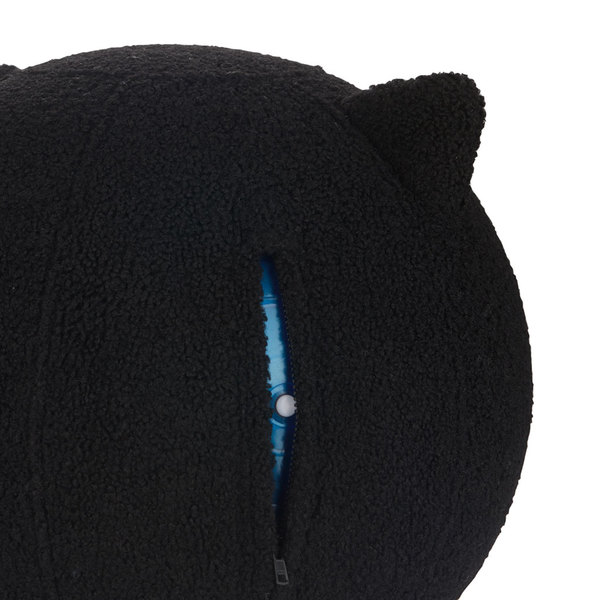 Balvi Puff Kitty Color negro Asiento adicional para cualquier ocasión Poliéster 45cm