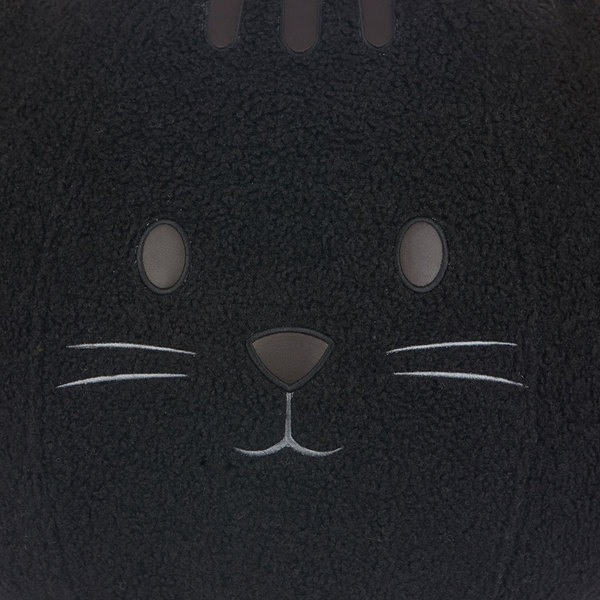 Balvi Puff Kitty Color negro Asiento adicional para cualquier ocasión Poliéster 45cm