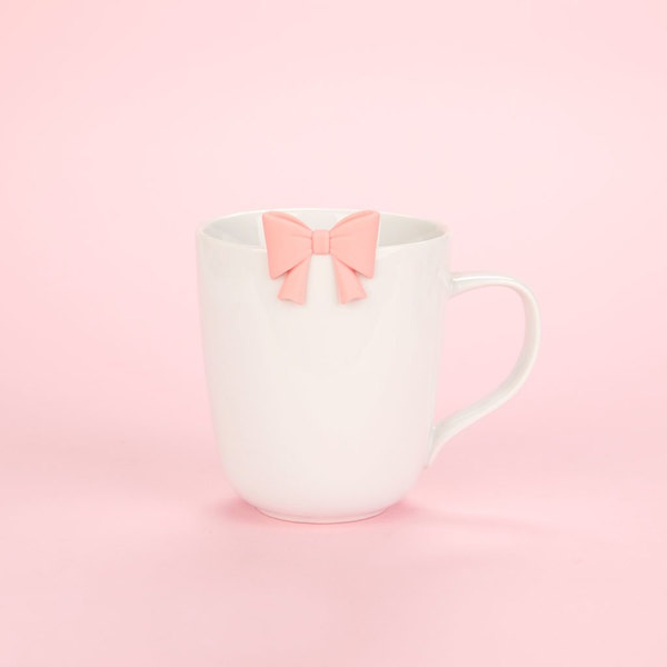 Balvi Infusor té Coquette Color rosa Con forma de lazo Inox/silicona