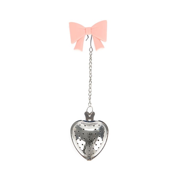 Balvi Infusor té Coquette Color rosa Con forma de lazo Inox/silicona