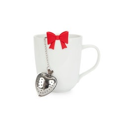 Balvi Tea infuser Coquette Red colour Bow-shaped Stainless/silicone