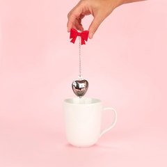 Balvi Tea infuser Coquette Red colour Bow-shaped Stainless/silicone