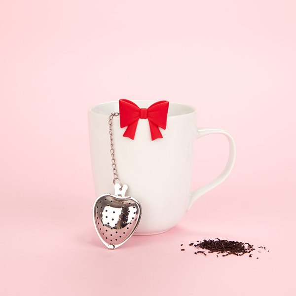 Balvi Tea infuser Coquette Red colour Bow-shaped Stainless/silicone