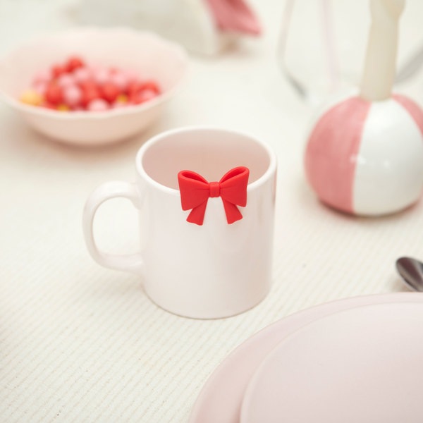 Balvi Tea infuser Coquette Red colour Bow-shaped Stainless/silicone