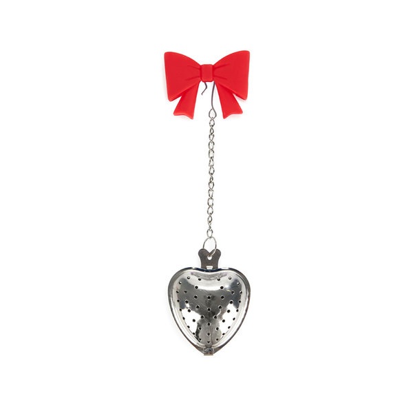 Balvi Tea infuser Coquette Red colour Bow-shaped Stainless/silicone