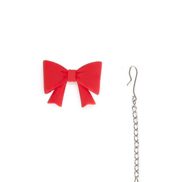 Balvi Tea infuser Coquette Red colour Bow-shaped Stainless/silicone