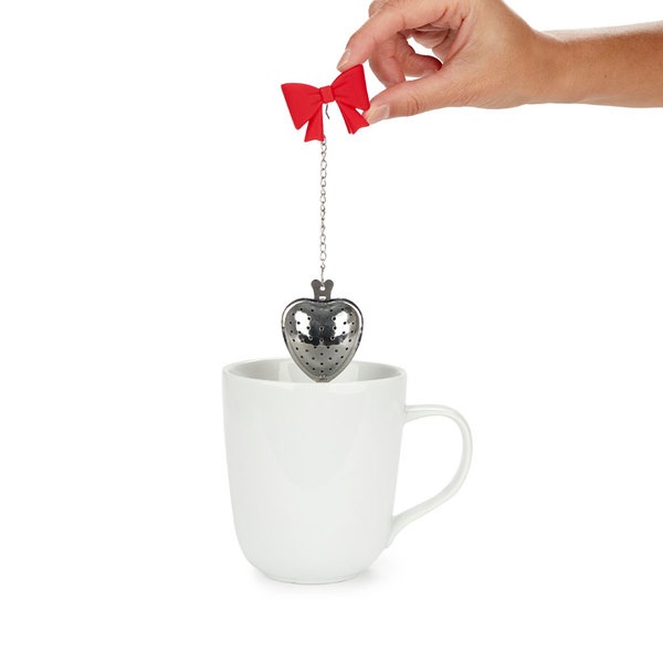 Balvi Tea infuser Coquette Red colour Bow-shaped Stainless/silicone