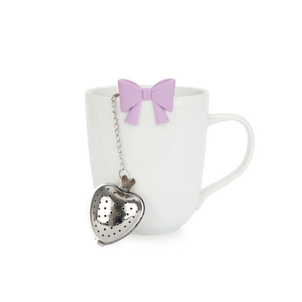 Balvi Infusor té Coquette Color lila Con forma de lazo Inox/silicona