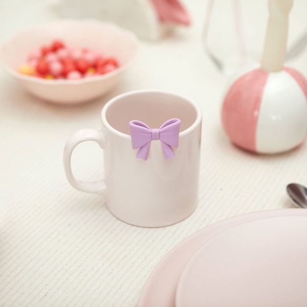 Balvi Infusor té Coquette Color lila Con forma de lazo Inox/silicona