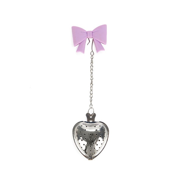 Balvi Infusor té Coquette Color lila Con forma de lazo Inox/silicona