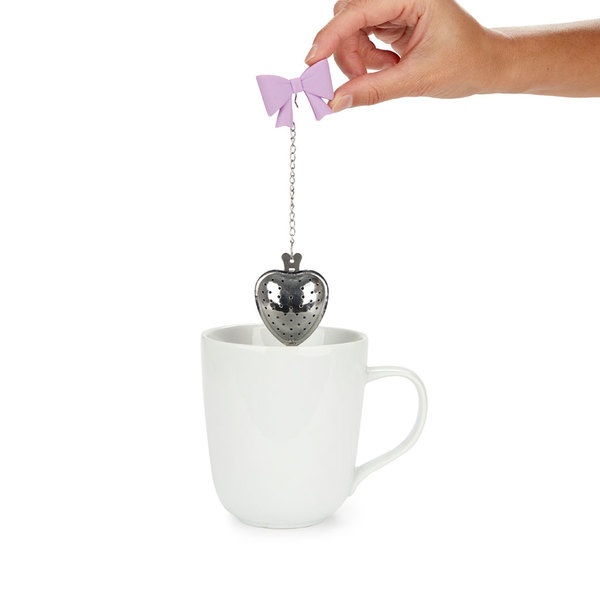 Balvi Infusor té Coquette Color lila Con forma de lazo Inox/silicona