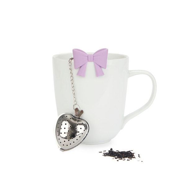 Balvi Infusor té Coquette Color lila Con forma de lazo Inox/silicona