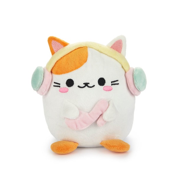 Balvi Buchstützen Kawaii Melody Farbe Weiß Katze mit Kopfhörern Polyester
