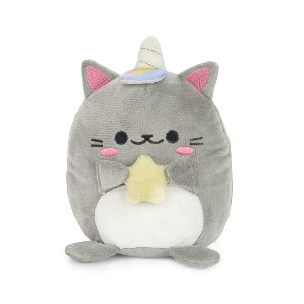 Balvi Buchstützen Kawaii Starry Farbe Grau Einhornkatze mit Stern Polyester