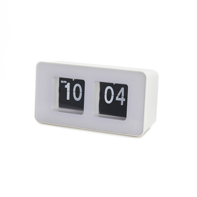 Balvi Orologio da appoggio Flip Clock Colore Nero possibilità di appenderlo al Muro Design retrò Plastica ABS Balvi Orologio da appoggio Flip Clock Colore Nero possibilità di appenderlo al Muro Design retrò Plastica ABS